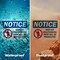 Signmission Keep Out Unauthorized Entry Prosecuted OSHA Notice Sign, Vinyl Decal, 10in W x 7in L, 2PK OS-2PACK-NS-D-710-L-15866 - alternate 2